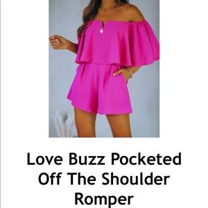 Hot pink romper
